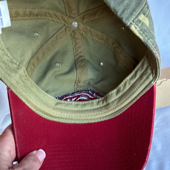 Tail Gate’n Gear Vtg Camo hat red Arkansas Razorbacks Hog Patch on front OS - Picture 4 of 6